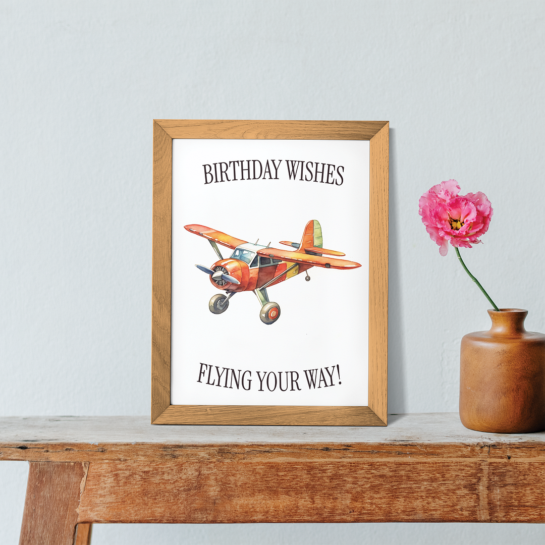 Birthday wishes flying your way! - Art Print