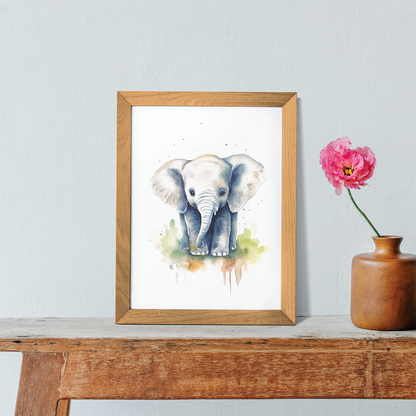 Baby elephant - Art Print