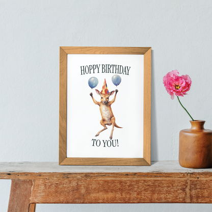 Hoppy birthday to you! - Art Print