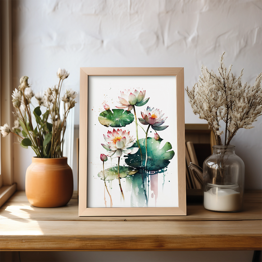 Water Lillies I - Art Print