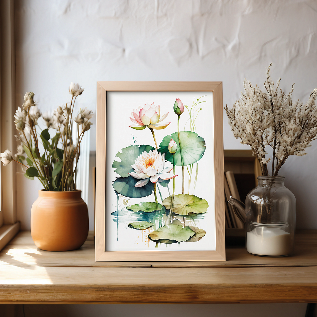 Water Lillies II - Art Print