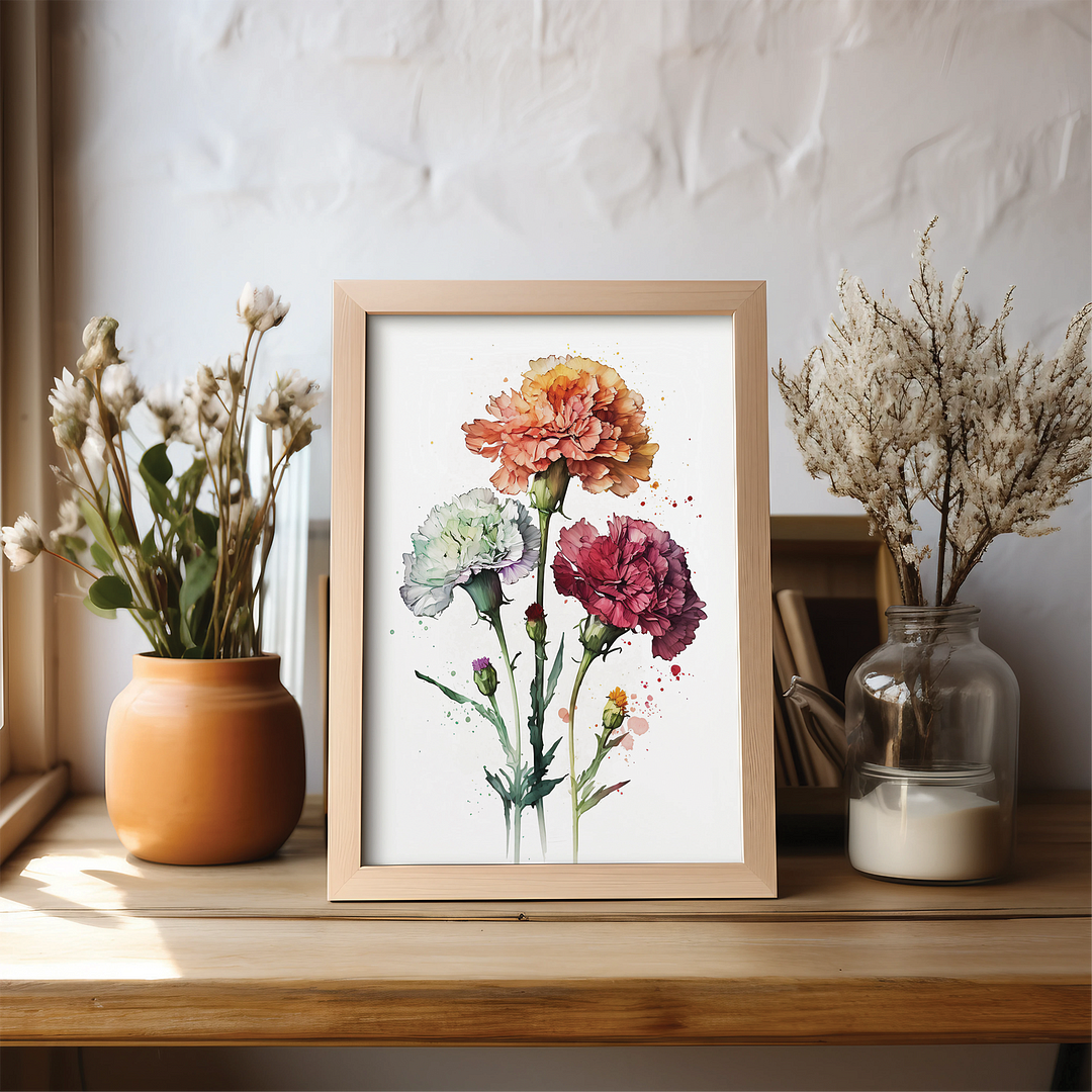 Carnations 1 - Art Print