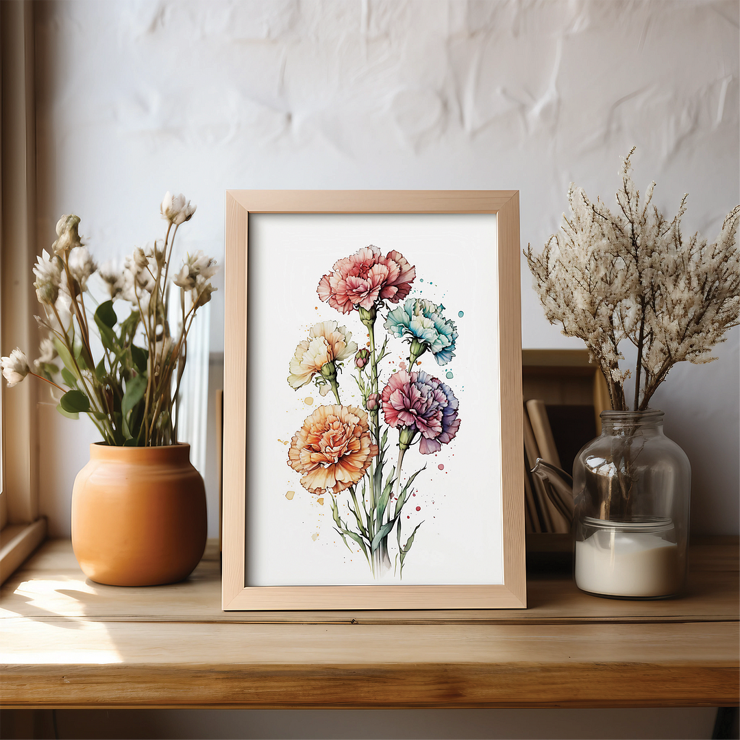 Carnations 3 - Art Print