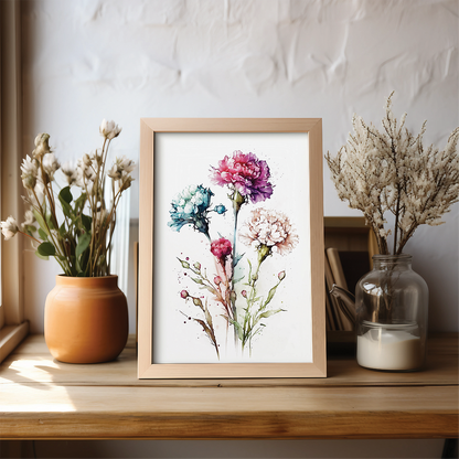 Carnations 4 - Art Print