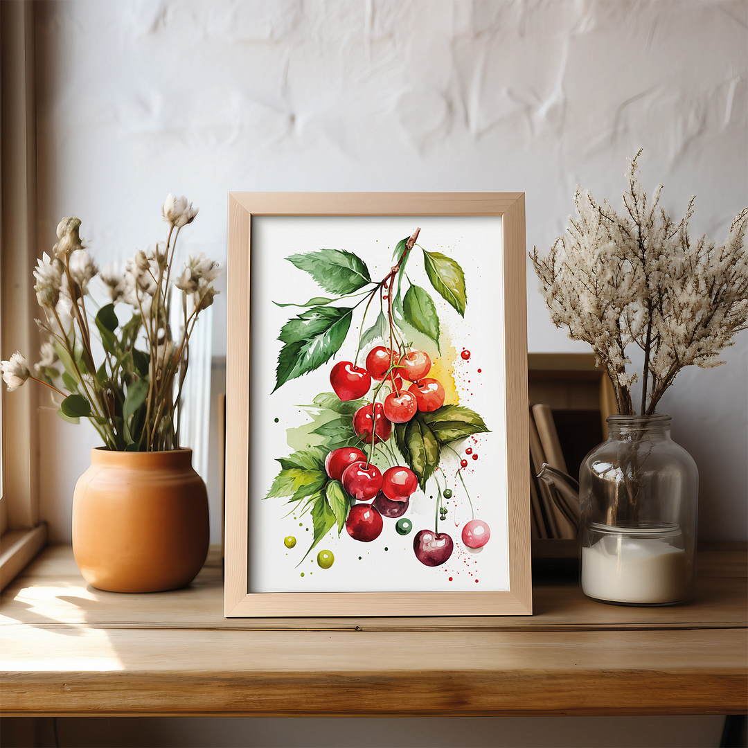 Red Cherries 2 - Art Print