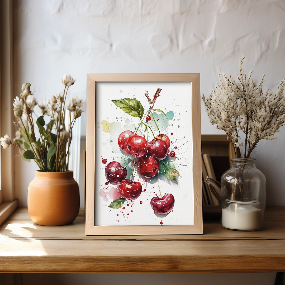 Red Cherries 4 - Art Print