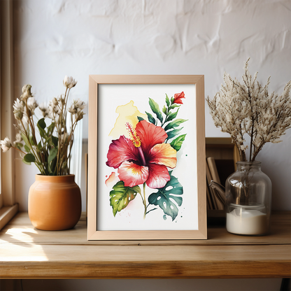 Hawaiian Hibiscus 1 - Art Print