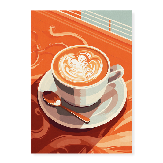Cup of cappuccino - Art Print