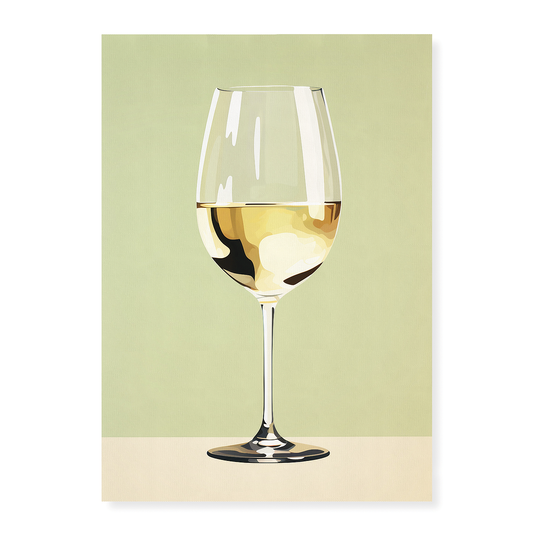 White wine - Art Print