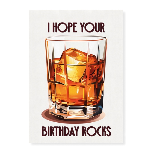 Your Birthday rocks - Art Print