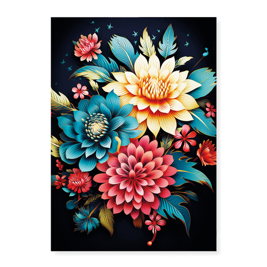 Flower pattern IV - Art Print