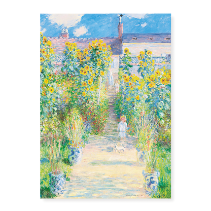 The Artist's Garden at Vétheuil By Claude Monet - Art Print