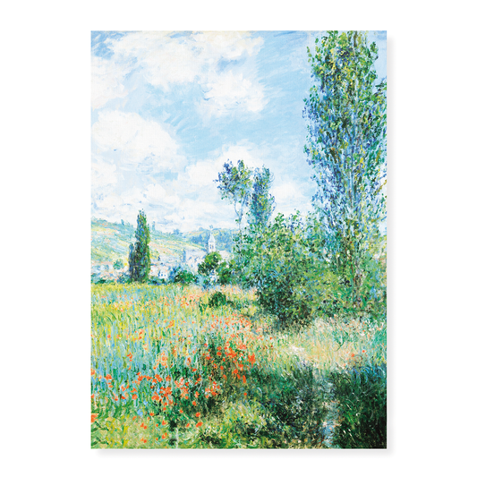 View of Vétheuil (1880) by Claude Monet - Art Print