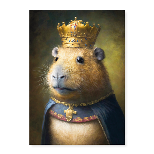 King Capybara - Art Print