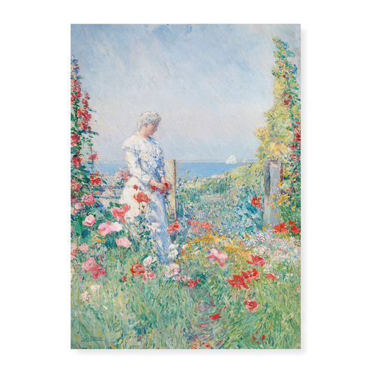 In the Garden by Frederick Childe Hassam - Art Print