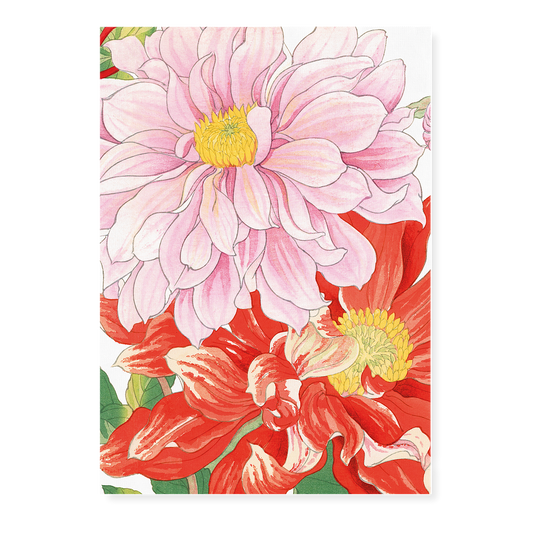 Dahlia flower By Tanigami Kônan Art-Print