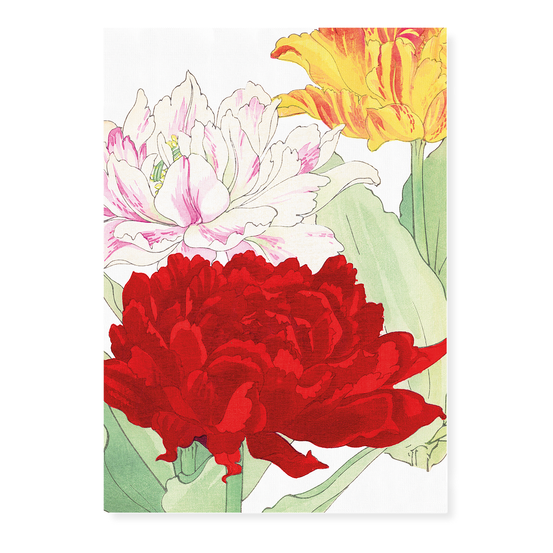 Peonies By Tanigami Kônan Art-Print