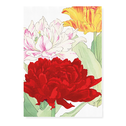 Peonies By Tanigami Kônan Art-Print