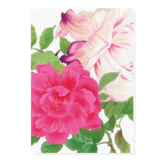 Pink Roses By Tanigami Kônan Art-Print