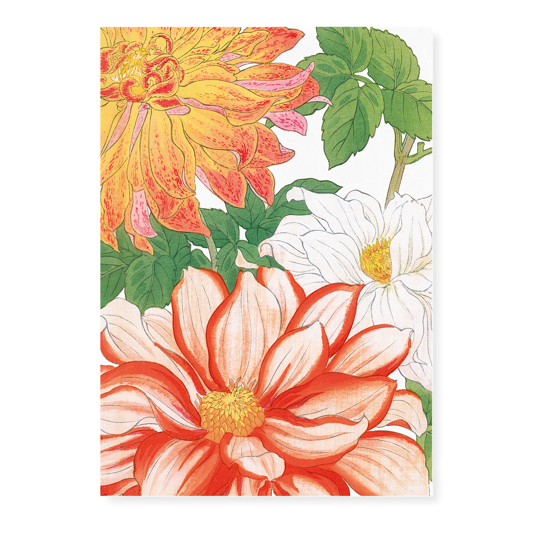 Dahlias By Tanigami Kônan Art-Print