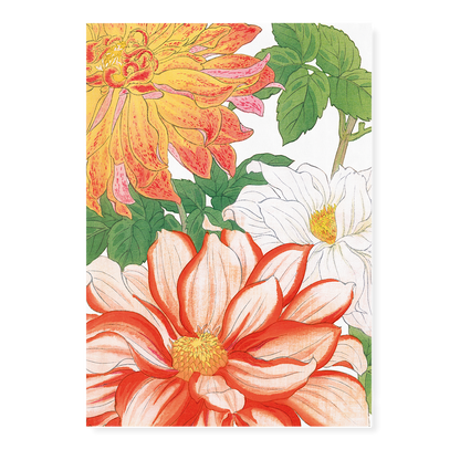 Dahlias By Tanigami Kônan Art-Print