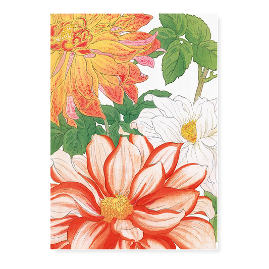 Dahlias By Tanigami Kônan Art-Print