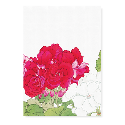 Geraniums By Tanigami Kônan Art-Print