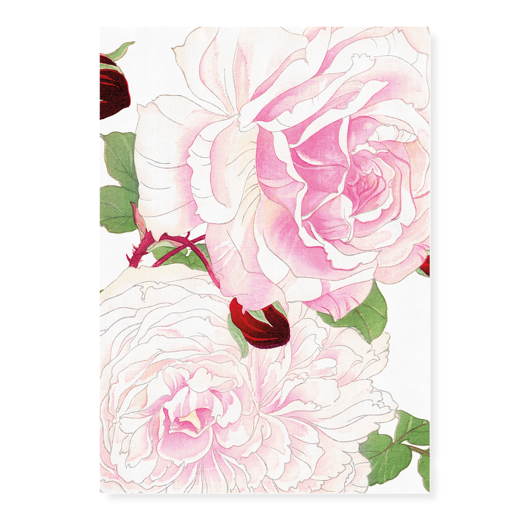 Pink Roses By Tanigami Kônan Art-Print