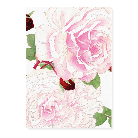 Pink Roses By Tanigami Kônan Art-Print