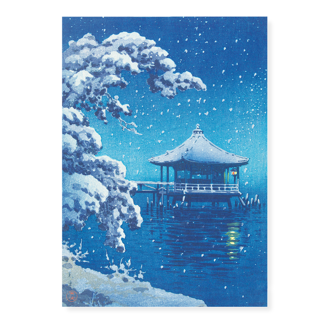 Snow at the Ukimido, Katada By Tsuchiya Koitsu - Art Print