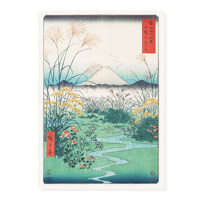 Otsuki Plain in Kai Province By Utagawa Hiroshige - Art Print