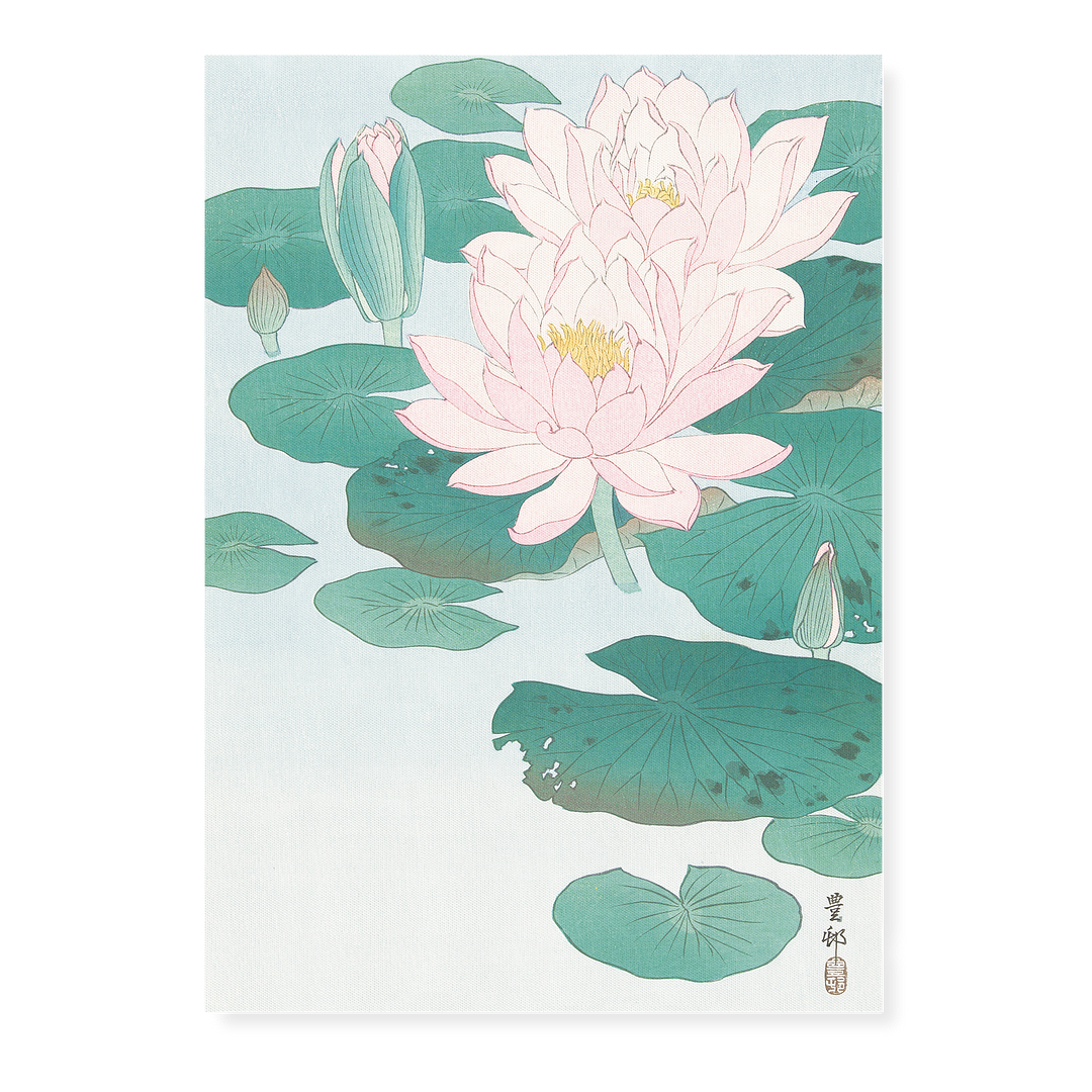 Water Lily By Ohara Koson - Art Print