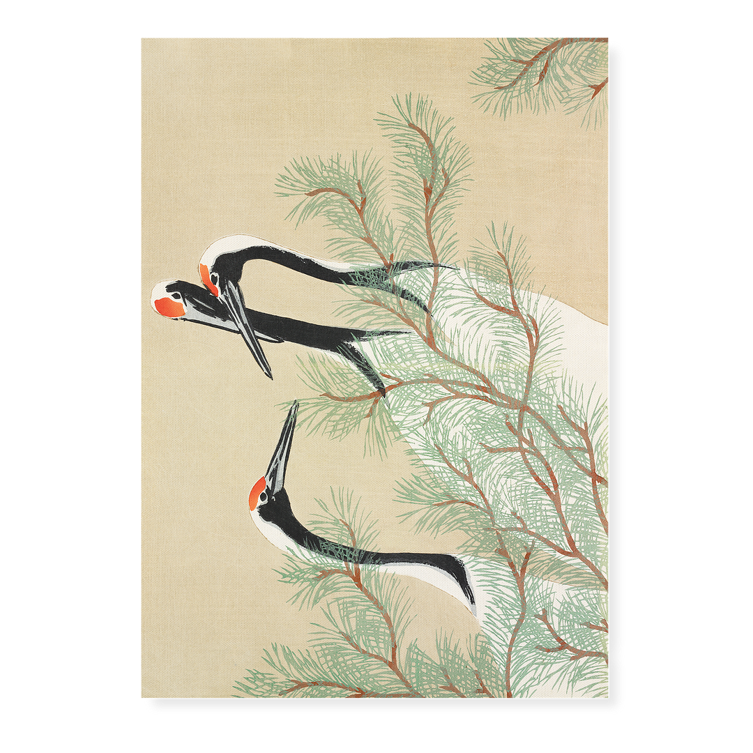 Cranes By Kamisaka Sekka - Art Print