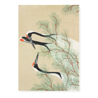 Cranes By Kamisaka Sekka - Art Print