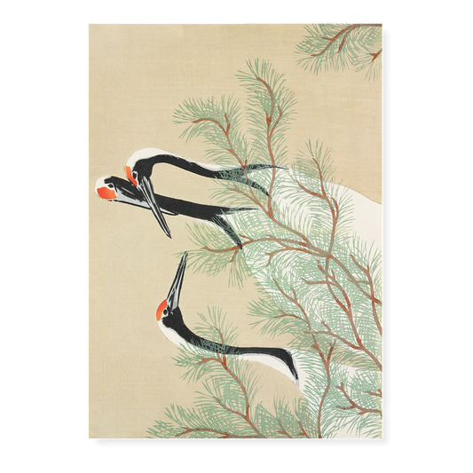 Cranes By Kamisaka Sekka - Art Print