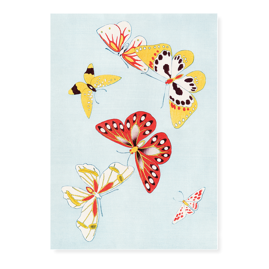 Japanese butterfly By Kamisaka Sekka - Art Print