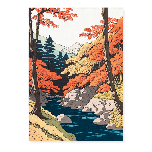 River during the fall - Art Print