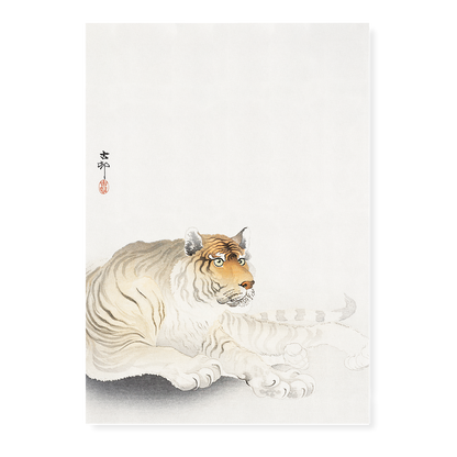 Tiger By Ohara Koson - Art Print