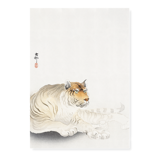 Tiger By Ohara Koson - Art Print