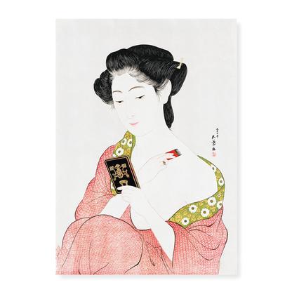 Woman Applying Powder by Goyō Hashiguchi - Art Print