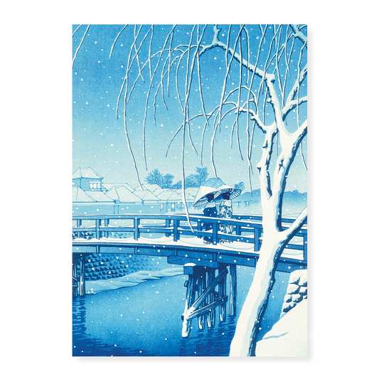 Bridge over edo river - Art Print