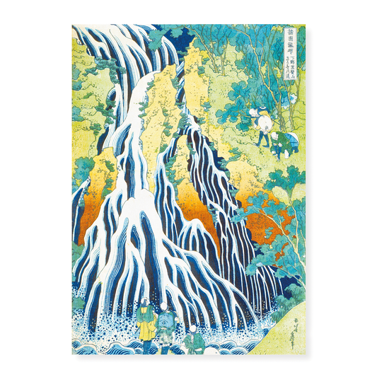 Pilgrims at Kirifuri Waterfall on Mount Kurokami in Shimotsuke Province - Art Print