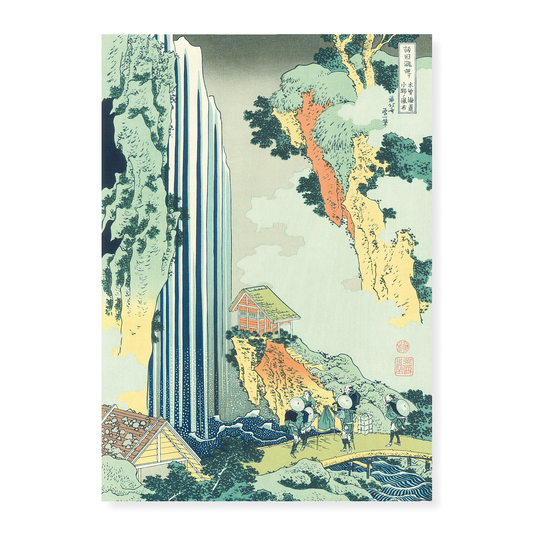 Ono Waterfall on the Kiso Road by hokusai - Art Print