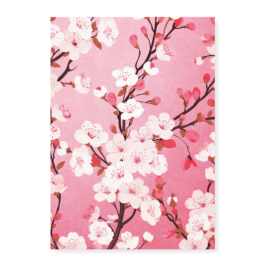 Branch pink blossom - Art Print