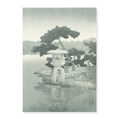 Evening Cool on Sumida (Sepia) By Kobayashi Eijiro - Art Print