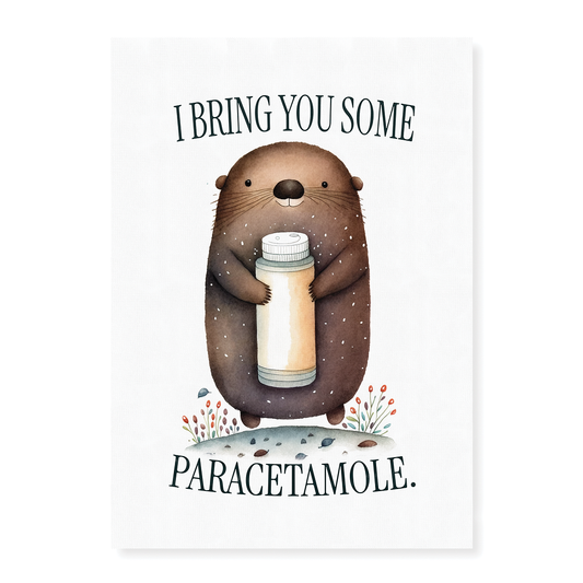 Mole bringen you paracetamole - Art Print