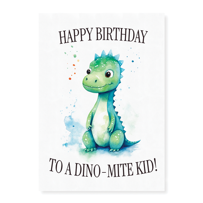 Dino-mite boy! - Art Print