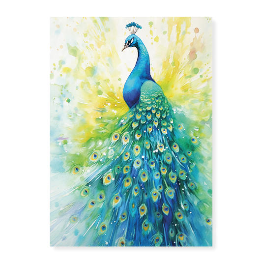 Elegant peacock - Art Print