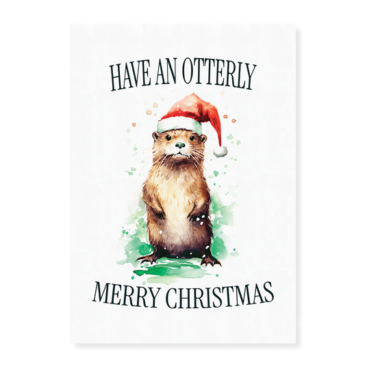 Otterly Christmas - Art Print