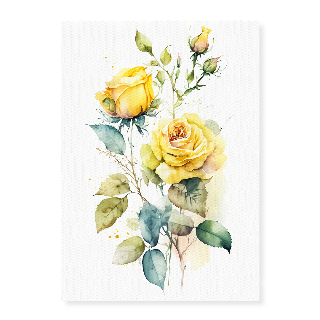 Yellow rose I - Art Print